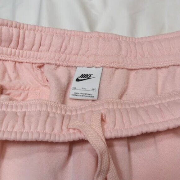 NIKE Pastel Pink Soft Fleece Joggers Athleisure Streetwear Unisex Loungewear XXL - Picture 5 of 10